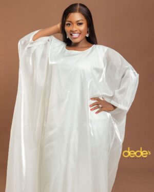 Classic White Satin Boubou